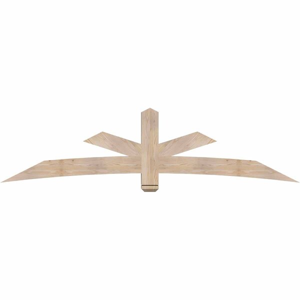 Ekena Millwork Alberta Smooth Timber Gable Bracket, Douglas Fir, 96"W x 24"H x 5 1/2"D x 5 1/2"F, 6/12 Pitch GBW096X24X0606ALB00SDF - main